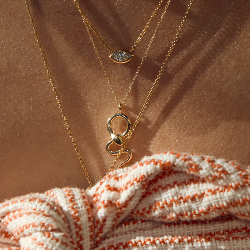 14ct Gold And Diamond Charm Necklaces By XISSJEWELLERY |  notonthehighstreet.com
